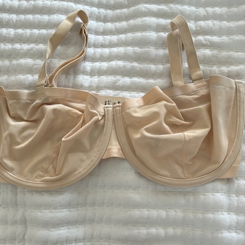 CUUP sheer mesh nude bra